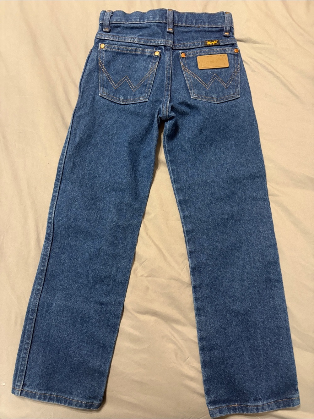 Wrangler Kids slim adjustable Leg Jeans in Blue Denim